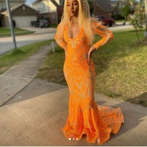 Fitted Sequin Prom Dress